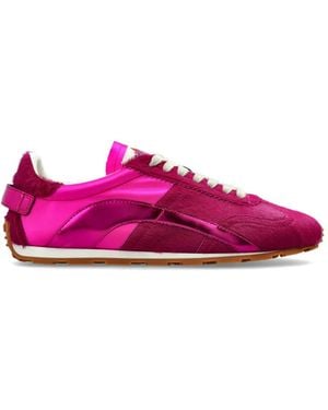 DSquared² Dc-642 Pony-Hair Trainers - Purple