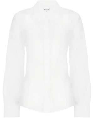 P.A.R.O.S.H. Collared Long-Sleeve Shirt - White