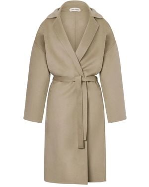 Alberta Ferretti Belted Coat - Natural