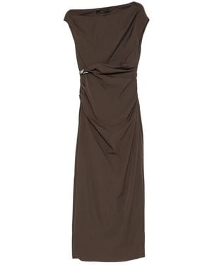 SIR. Sol Off-Shoulder Maxi Dress - Brown
