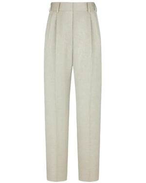 Blazé Milano Fox Pleated Trousers - White