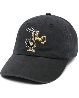 Deus Ex Machina Bird-Motif Dad Cap - Black