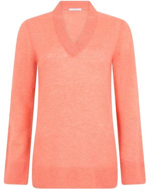 Malo Jersey con cuello en V - Rosa