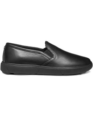 Geox Slip-On-Sneakers Mit Stretcheinsätzen - Schwarz