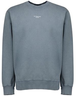 Drole de Monsieur Slogan-Print Sweatshirt - Blue