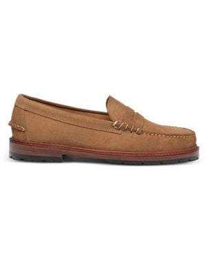 Sebago Dawson Suede Penny-Slot Loafers - Brown