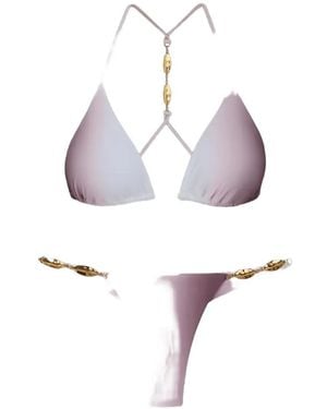 ViX Elsie T Back Gradient-Effect Bikini Top - White