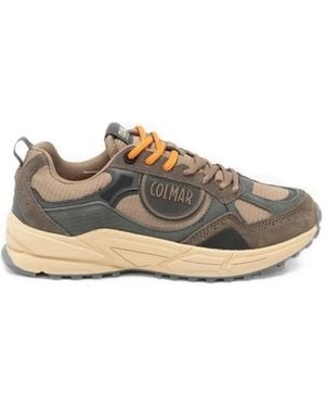 Colmar Logo-Patch Panelled Trainers - Brown
