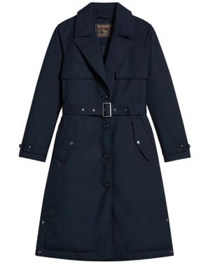 Woolrich Cappotto Con Cintura - Blu