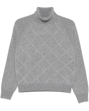 Peserico Turtleneck Jumper - Grey
