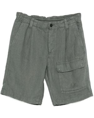 C.P. Company Pleated Cargo Shorts - Grey