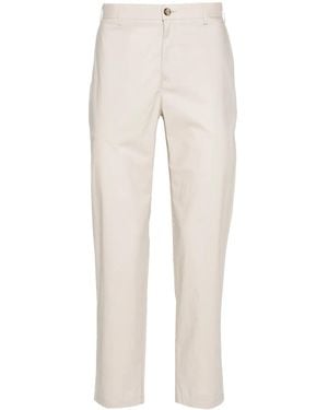 Sandro Poplin Cotton Pants - Natural