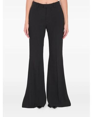 Balenciaga Cotton Flared Trousers - Black