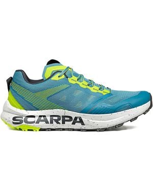 SCARPA Lace-Up Speckled Sole Sneakers - Green