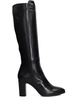 Julie Dee Pointed-Toe Knee-High Boots - Black