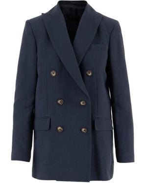 F.it Double-Breasted Blazer - Blue