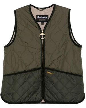 Barbour キルティング ベスト - グリーン