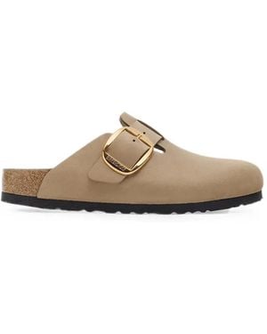 Birkenstock Mules Boston À Boucle - White