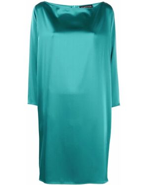 Gianluca Capannolo Long-Sleeve Shift Mini Dress - Green