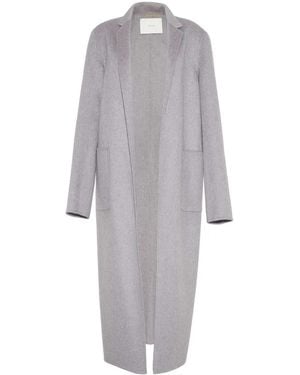 Adam Lippes Vanessa Open-Front Cashmere Coat - Grey