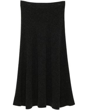 N.Peal Cashmere カシミア スカート - ブラック