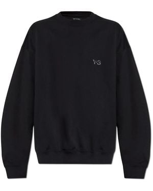 Y-3 Sweater Met Logopatch - Blauw