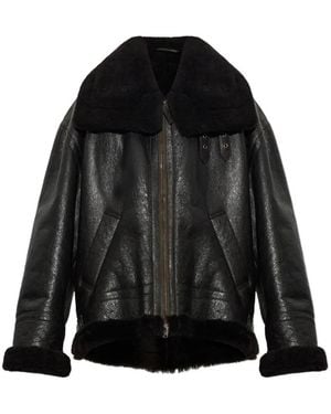 Balenciaga High Collar Jacket - Black
