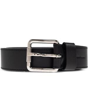 Loewe Gürtel Mit Eckiger Schnalle - Schwarz