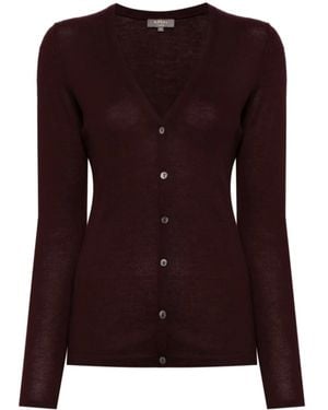 N.Peal Cashmere カシミア カーディガン - パープル