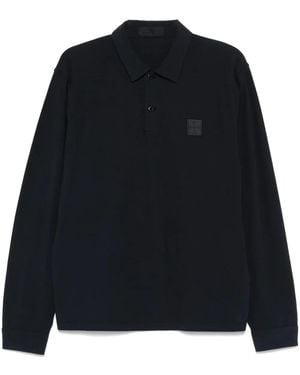 Stone Island Cotton Ghost-Patch Polo Shirt - Black