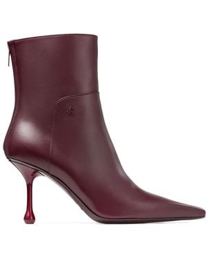 Jimmy Choo Cycas Ankle Boot 80 Garnet 35 - パープル