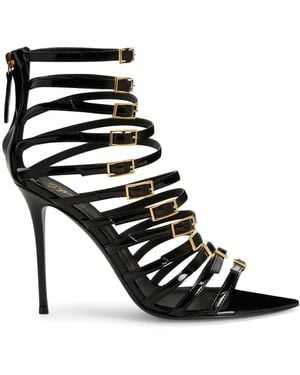 Giuseppe Zanotti Intrigo 105 Patent Sandal - Black