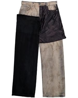 Rick Owens Geth Wide-Leg Jeans - Black