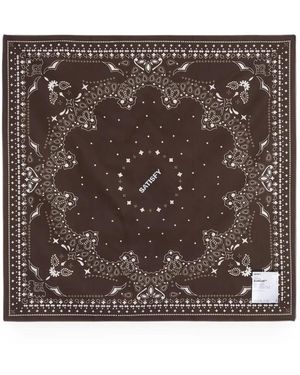 Satisfy Halstuch Mit Paisley-Print - Braun
