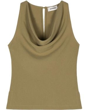 Aeron Yael Cowl-Neck Top - Green