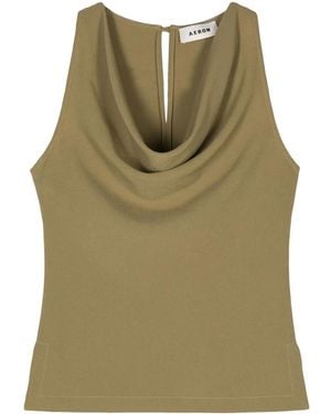 Aeron Yael Cowl-Neck Top - Green