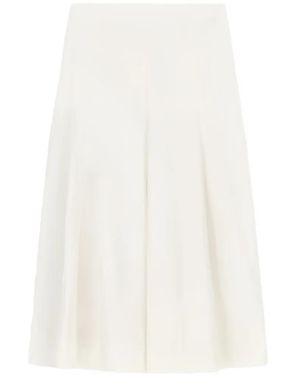 Liviana Conti Anya Panelled A-Line Skirt - White
