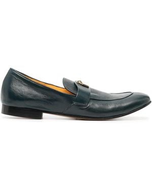 Madison Maison Lock Leather Loafers - Blue