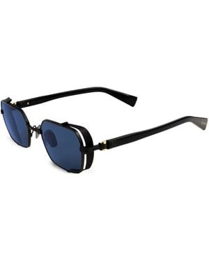 Balmain Geometrische Brigade Iii Sonnenbrille - Blau
