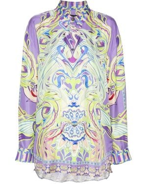 CAMILLA Amsterdam Jewel Oversized Shirt - Blue