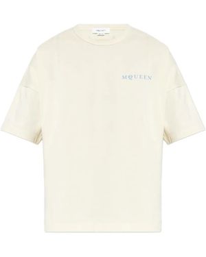 McQueen Logo-Print T-Shirt - White