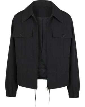 Valentino Garavani Flap-Pocket Logo-Detail Jacket - Black