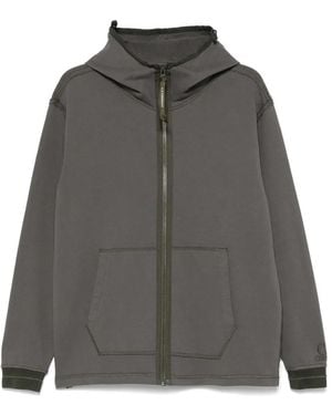 C.P. Company Diagonal Fleece Hoodie - Grau