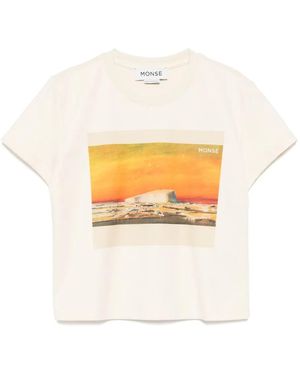Monse Postcard T-Shirt - White