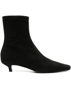 TOTEME Pointed-Toe Ankle Boots - Black