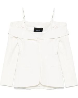 Mugler Chaqueta Ajustada - Blanco