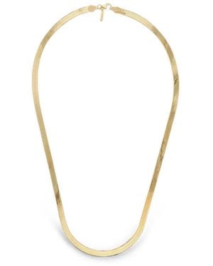 Desmo Herringbone Chain Necklace - Metallic