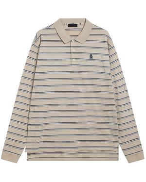 Prada Gestreept Poloshirt - Wit