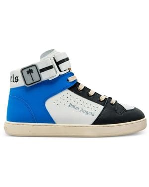 Palm Angels High-Top-Sneakers mit Riemen - Blau