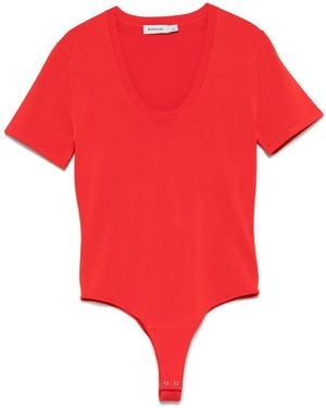 Jonathan Simkhai Drew Bodysuit - Red